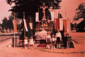 Historisches Rickelrath Fronleichnam Dorfkreuz