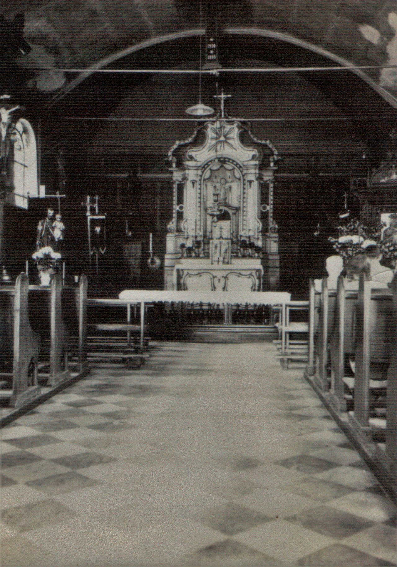 Historisches Rickelrath Innenraum Kirche vor Umbau