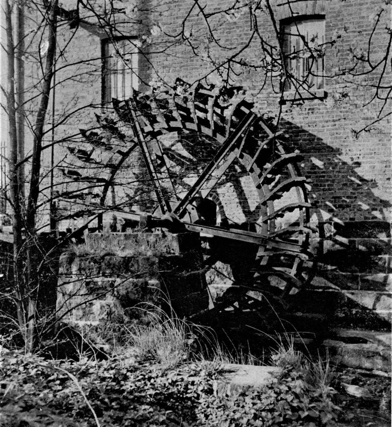 Historisches Rickelrath Mühlrad Buschmühle