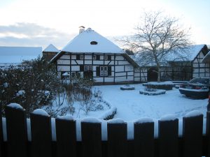 Fachwerkhaus im Winter