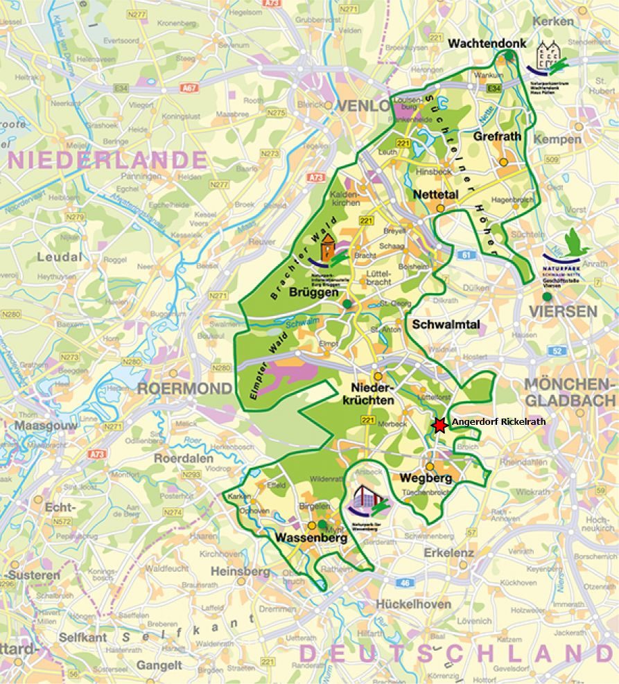 Karte Naturpark Schwalm Nette