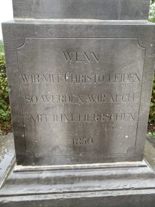 Inschrift Dorfkreuz Rickelrath