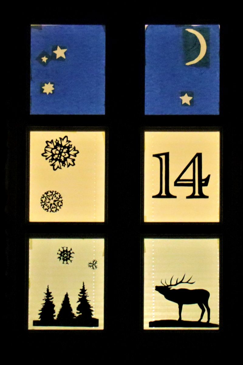 14. Adventsfenster Familie Stauten